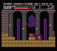 une photo d'Ã©cran de Vampire Killer sur MSX